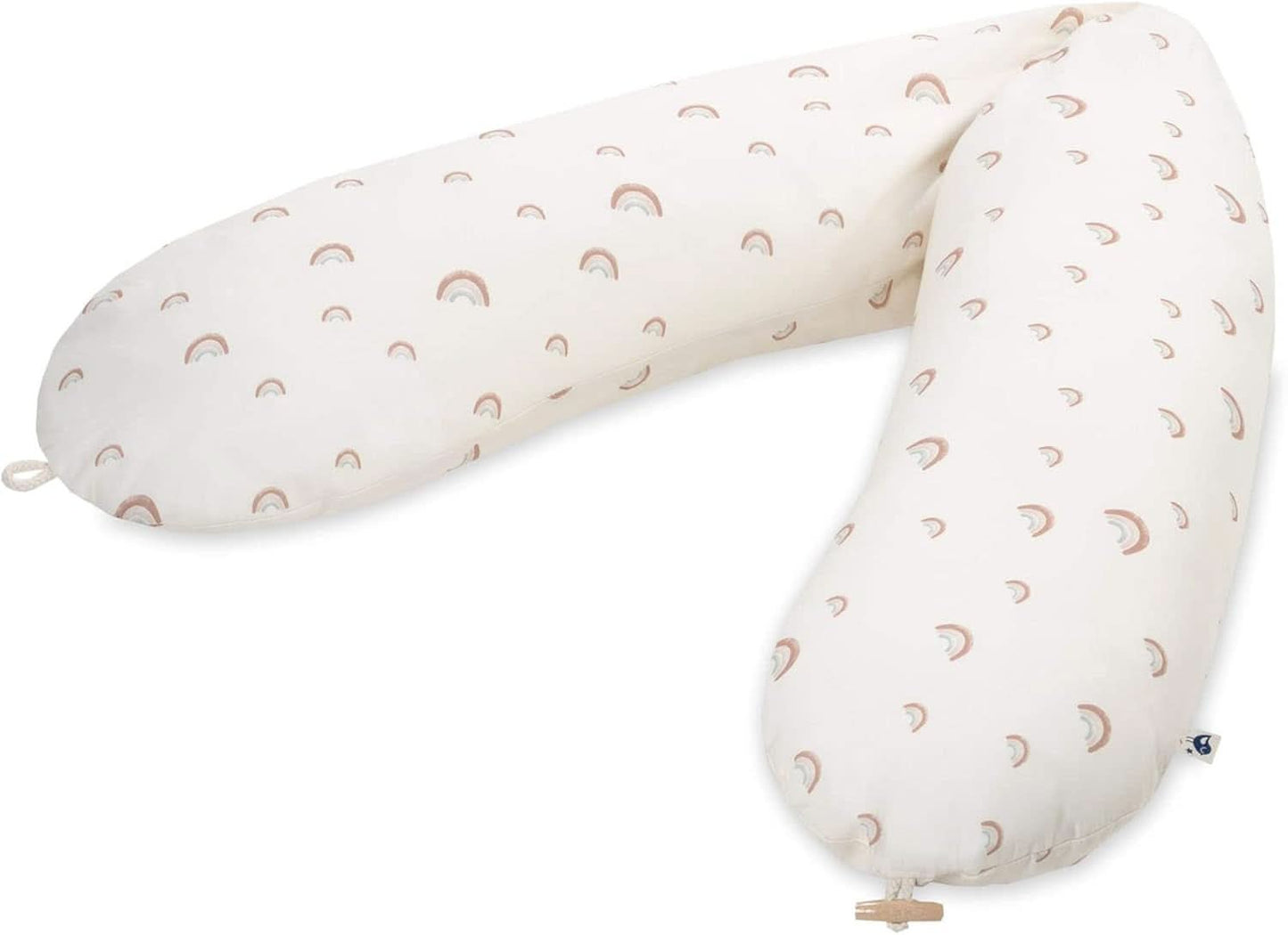 Julius Zöllner Cuscino allattamento biologico 190 cm, imbottitura 42 litri Microsfere Eps, made in Germany Accessori Alimentazione e Allattamento Baby Naty Shop Rainbow