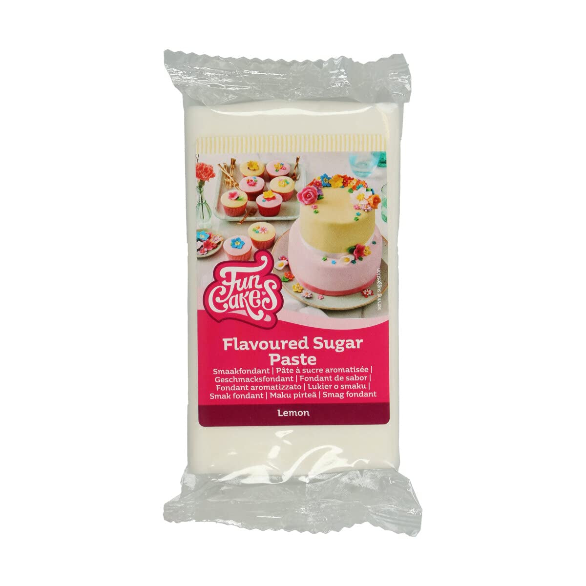 Fondente Funcakes Al Gusto Meringa: facile da usare, liscio, flessibile, morbido e malleabile, perfetto per decorare torte, kosher e senza glutine. 1 chilogrammo