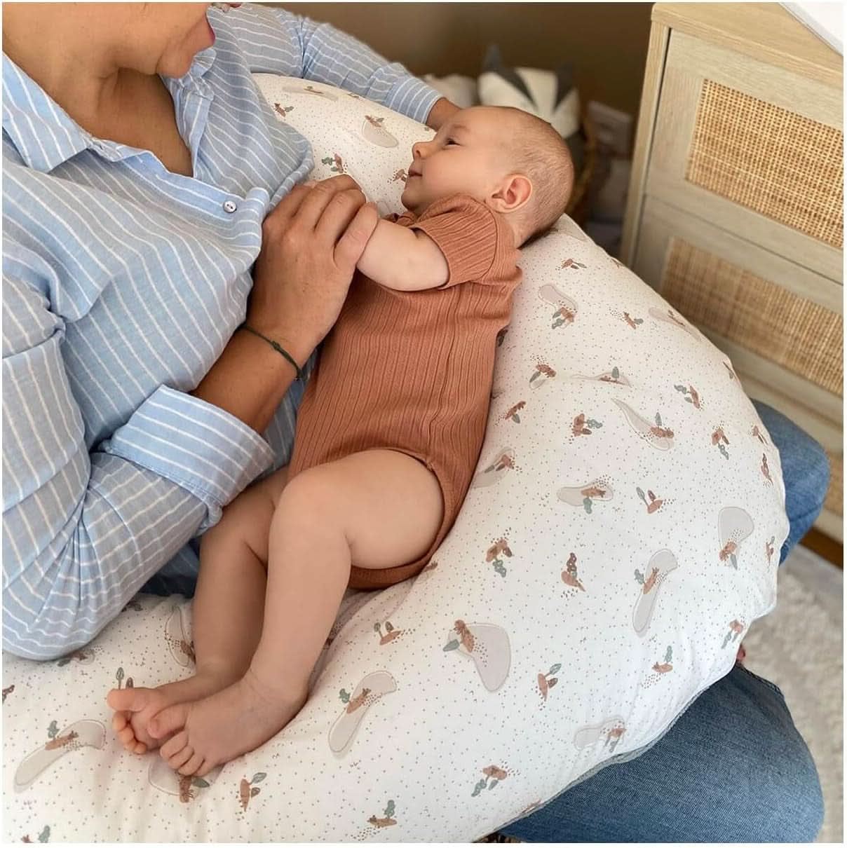 Cuscino gravidanza - Cuscino allattamento - Cuscino multifunzione 2 in 1 - Sfoderabile 78 X 44 cm Accessori Alimentazione e Allattamento Bebe Naty Shop