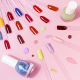 100 Pezzi Nail Art Tips Ring Stick,Nagelspitzen Nagel Display Transparente Nägel Kunstspitzen Sticks,Nagelkunst Praxis Für Nagelstudio und Anfänger Display DIY Nail Art Tips
