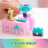 DREAMWORKS GABBY DOLLS HOUSE - Pacchetto mobili Meerkätzchen Bobble Kitty, figura di gatto con mobili e accessori per casa delle bambole, dai 3 anni in su