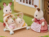 Sylvanian Families L5533 Passeggino triplette - Playset casa delle bambole Naty Shop Dolls