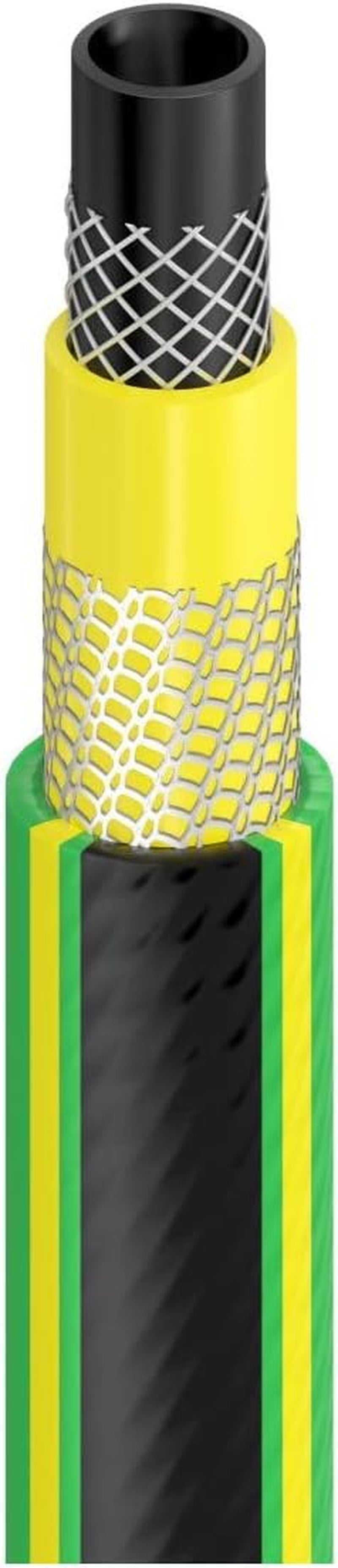 Tubo da giardino Cellfast GREEN ATS2, duraturo, flessibile, 5 strati, treccia incrociata ATS2, resistente ai raggi UV e alle alghe, senza metalli pesanti, 30 bar, -20/+60°C a breve termine, 3/4", 20m