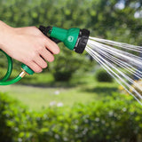 Relaxdays Tubo A Spirale Allungabile Fino A 20 Metri Tubo Flessibile da Giardino con Spruzzatore 7 Tipi di Getto Verde