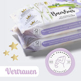 Salviette umidificate Millis Bamboo Baby Sensitive per la pelle delicata del bambino - 5 x 60 pezzi - Pulizia naturale, delicata e sostenibile - Salviette biodegradabili per neonati, senza plastica e senza alcool