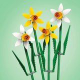 Narcisi LEGO Botanicals - Regali di Pasqua per ragazze e ragazzi - Fiori artificiali per bambini - Bouquet di fiori come decorazione per la stanza o l'ufficio - Regalo per donne - 40747 Set da costruzione Besuche den LEGO-Store