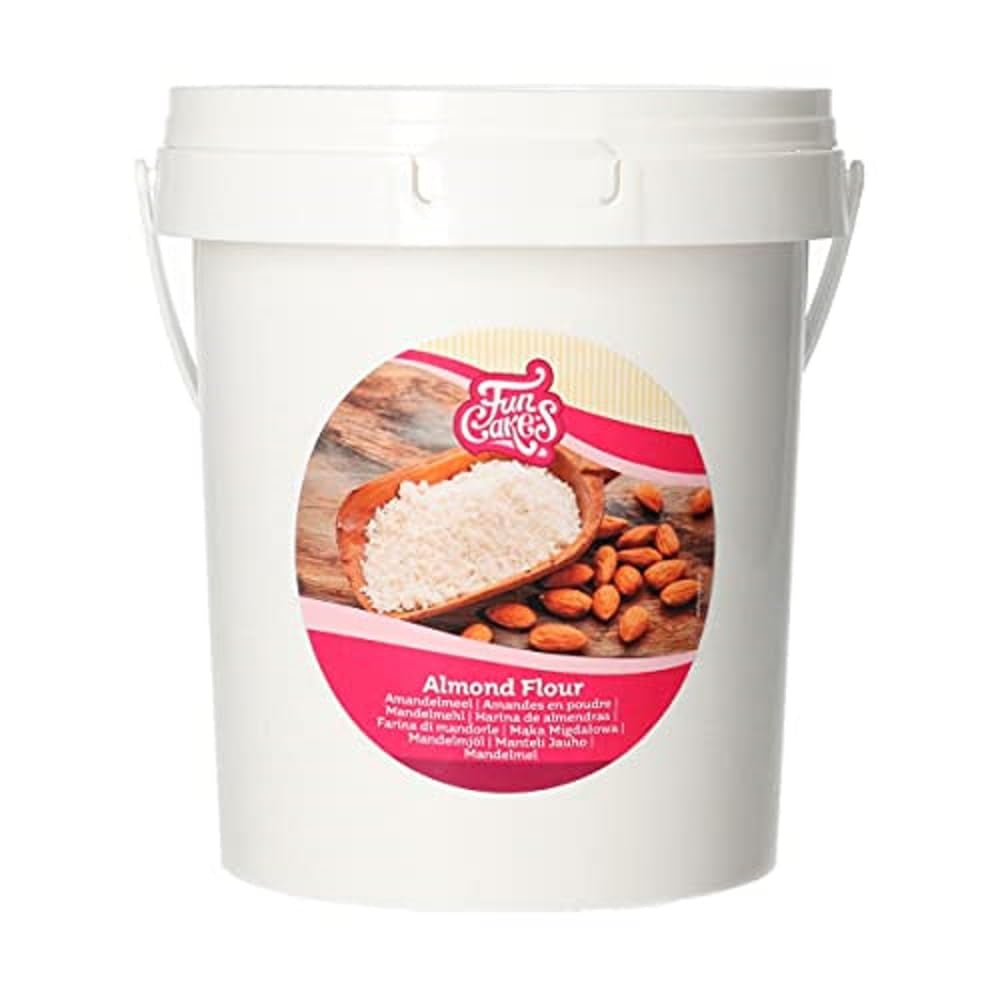 Funcakes Farina di mandorle: 100% mandorle tritate, 350 grammi Mix per panificazione e cucina Naty Shop