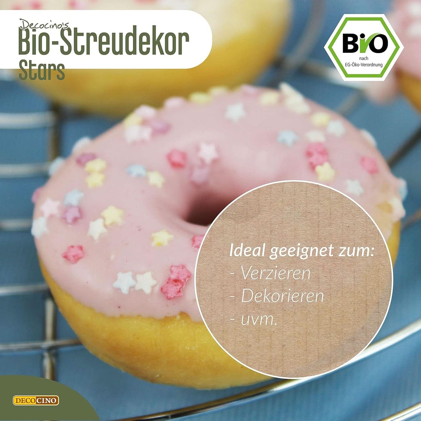 DECOCINO Bio Sprinkle Stars, 50 grammi Sprinkle Stars Naty Shop