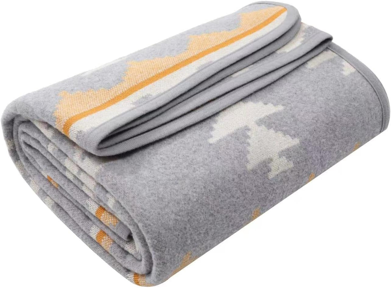 ACUSHLA 200,7X160 Cm, 1,7 Kg, Coperta, Coperta di Lana, Calda Coperta da Viaggio, Coperta Lavorata a Maglia, Coperte Decorative per Divano, Sedia, Divano, Letto, Soggiorno, Campeggio, Adatta a Tutte le Stagioni Ww203 Letti e Coperte Beuche den ACUSHLA-Store Marocco Bianco 79" X 63"