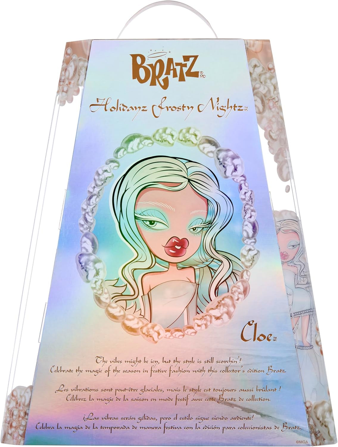 Bratz Holidayz Frosty Nightz - Chloe Doll (Collector's Edition) con abiti e accessori reali