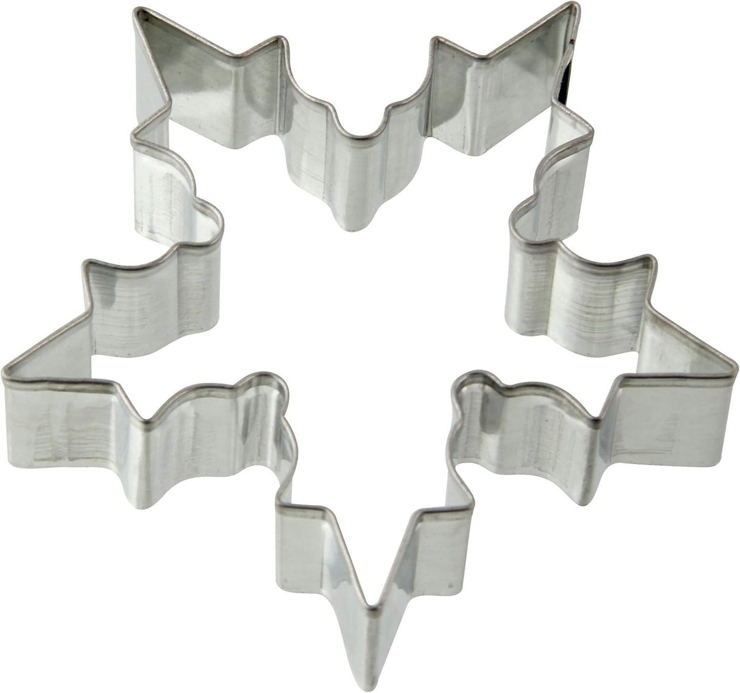Zenker Tagliabiscotti Fiocco di neve, Tagliabiscotti di Natale, Tagliabiscotti per fondente, Tagliabiscotti di alta qualità, Utensile da cucina in lamiera d'acciaio, Colore: Argento