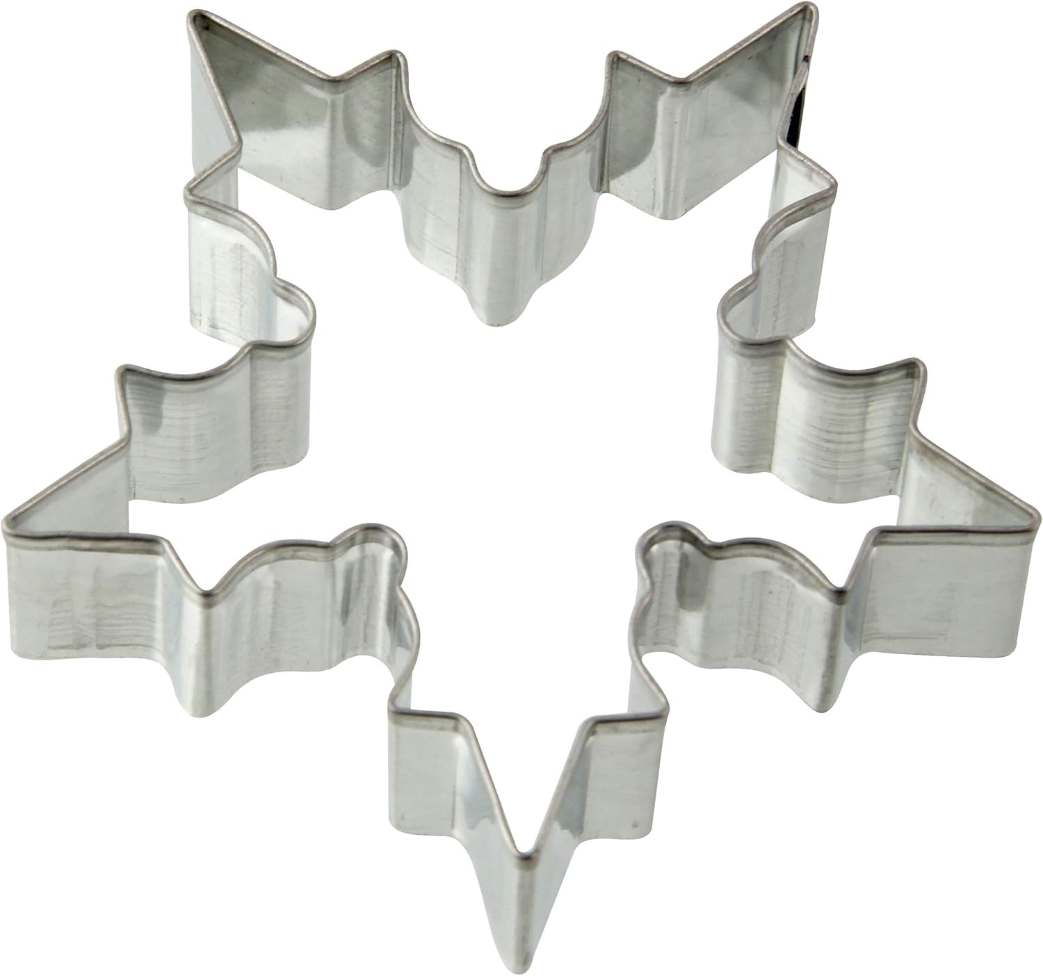 Zenker Tagliabiscotti Fiocco di neve, Tagliabiscotti di Natale, Tagliabiscotti per fondente, Tagliabiscotti di alta qualità, Utensile da cucina in lamiera d'acciaio, Colore: Argento