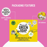 Marcel'S Sapone Verde Pastiglie Lavastoviglie Tutto-in-uno - Pompelmo e Lime - 25 pezzi Detersivi Cucina Naty Shop