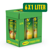 Rauch Happy Day Ananas | Esplosione di sapori tropicali | A base di succo d'ananas concentrato al 100% | 6 x 1 litro, Tetra Prisma Bevande analcoliche Naty Shop