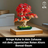 LEGO Botanicals Acero rosso giapponese - Albero bonsai - Kit di piante artificiali con foglie rosse e arancioni, più ciotola - Decorazioni per la casa - Idea regalo per adulti - 10348 Set di costruzione Besuche den LEGO-Store