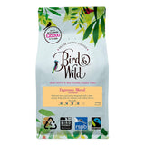 Miscela esclusiva per caffè espresso, commercio equo e solidale, caffè in grani interi, biologico, coltivato all'ombra, protetto dagli uccelli, peso netto 200 g