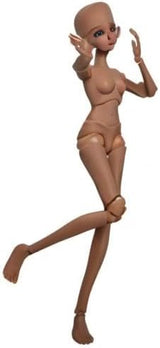 1/3 bambola BJD corpo della bambola in pelle marrone nera 60 cm 24 pollici giunto sferico SD bambole giunti mobili PVC fai da te (Alexia)