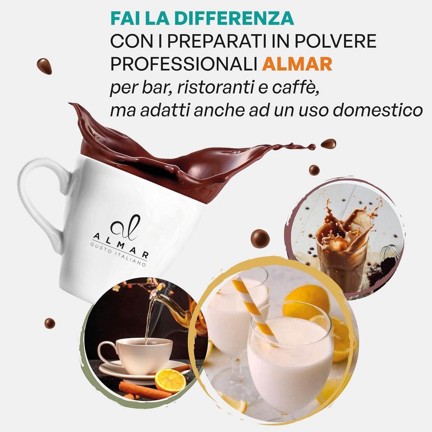Cioccolata calda italiana Cortina gusto CLASSICO - (15 X 30 g) Monoporzione, busta, 450 g Cacao e Cioccolata Calda Naty Shop