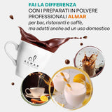 Cioccolata calda italiana Cortina gusto CLASSICO - (15 X 30 g) Monoporzione, busta, 450 g Cacao e Cioccolata Calda Naty Shop