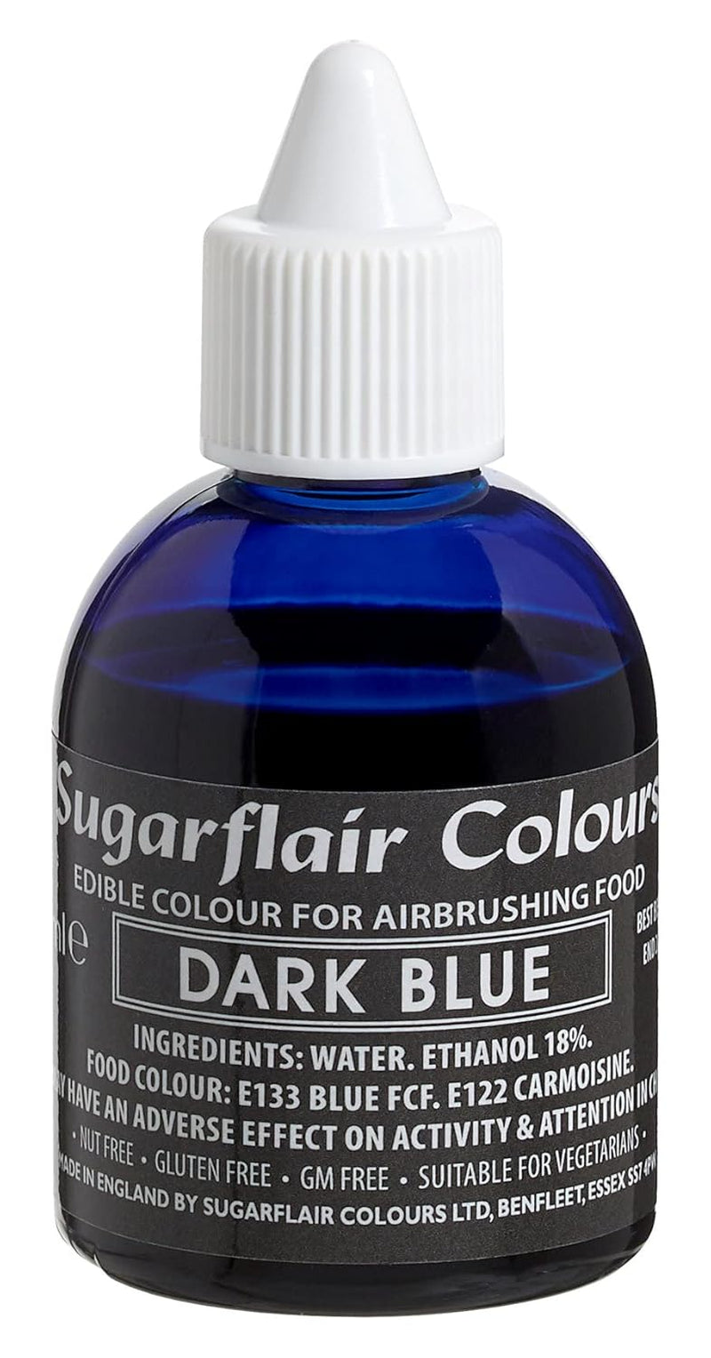 Sugarflair Colorante alimentare per aerografo Oro dorato Colorante alimentare liquido commestibile Aerografo per colorare torte Muffin Glassa e decorazione di torte - 60 ml