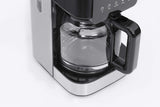 Macchina per caffè espresso CASO Coffee Taste and Style con filtro permanente, 1,5 l, temperatura di erogazione ottimale 92-96 °C, sistema antigoccia, testa di erogazione ottimizzata, acciaio inossidabile, 12 tazze