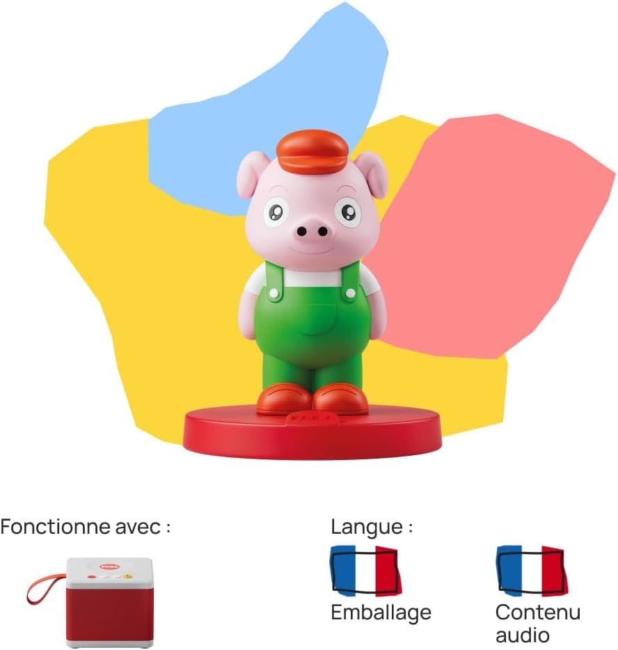 Figura sonora I tre porcellini - storie con suoni - giocattolo, contenuto pedagogico, versione francese, bambini dai 4 ai 6 anni Bebe Toys Naty Shop