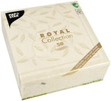 Papstar, 50 tovaglioli "ROYAL Collection" 1/4 pieghe 40 Cm X 40 Cm champagne "Nuovo Mediterraneo", #11651