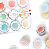 Scrapcooking - Set di 9 coloranti alimentari pastello - Blu, Giallo, Corallo, Rosa, Turchese, Verde lime, Bianco, Verde acqua, Rosa cipria - Polvere colorante commestibile per torte, muffin, macarons - 4272