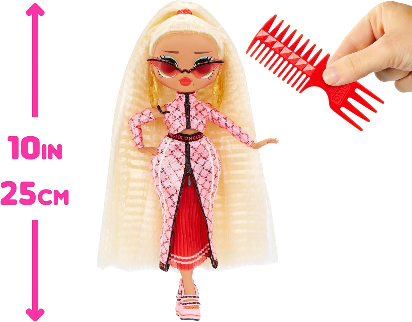 LOL Sorpresa! Bambola alla moda OMG - Articolo regalo - Con tante sorprese, tra cui moda mutevole e accessori favolosi - Ottima per bambini dai 4 anni in su, Rosa