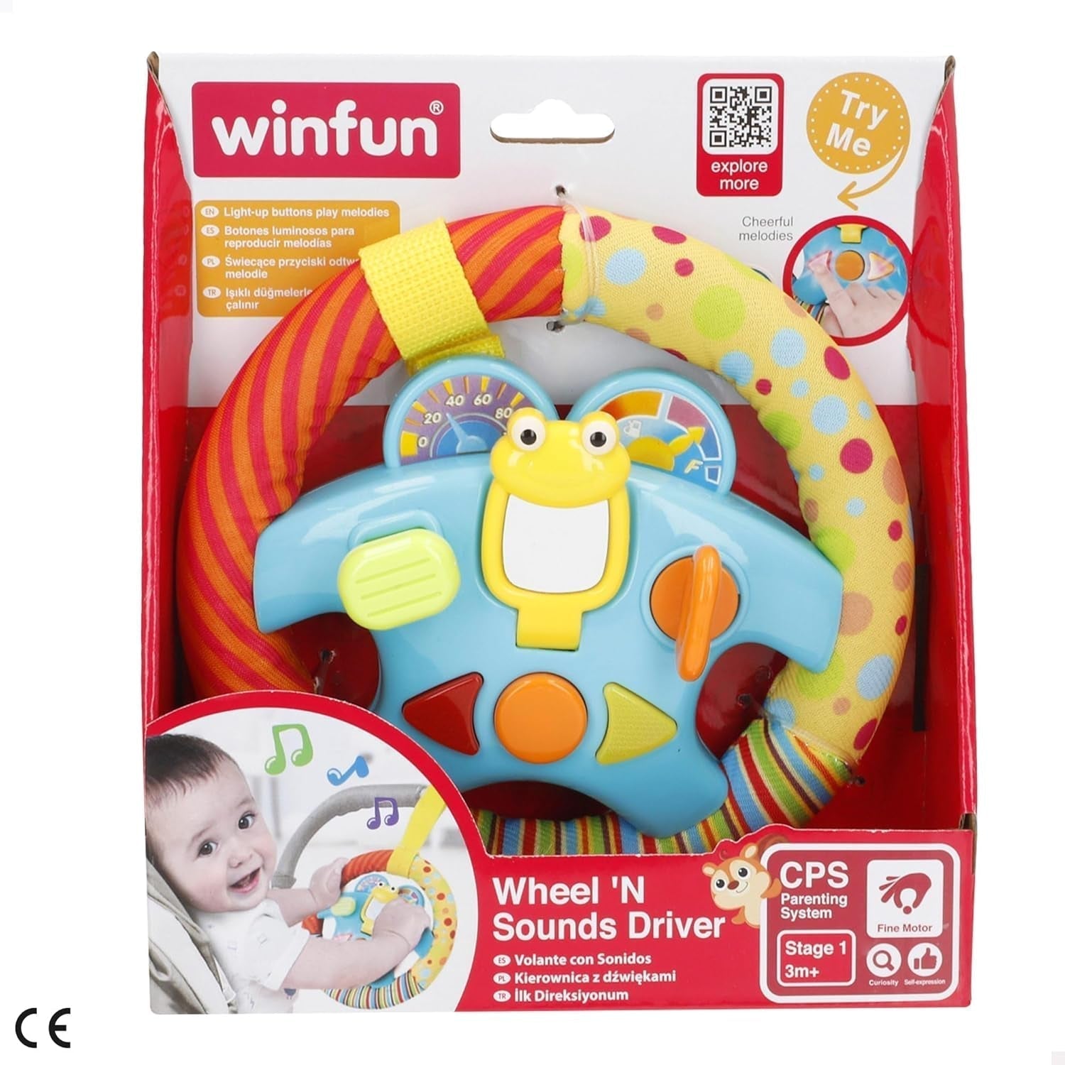 giocattolo per bambini di colore per bambini Wheel N Sounds Driver Baby Toys Naty Shop