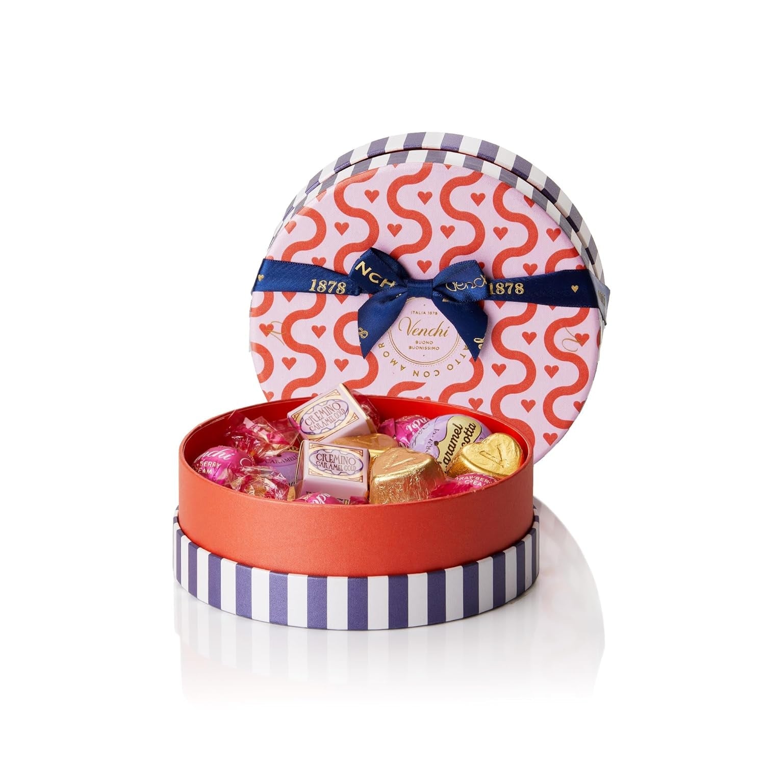 Venchi - Scatola da 9 Cioccolatini Assortiti, 175g, Senza Glutine, Senza Coloranti né Conservanti, Idea Regalo San Valentino