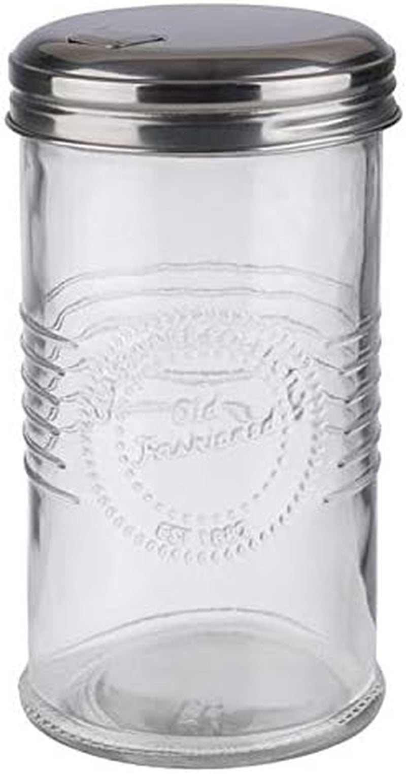 APS 40510 Distributore di zucchero - OLD FASHIONED, Ø 7,5 cm, H: 14 cm, Vetro, 0,35 litri, Tappo con filo in...
