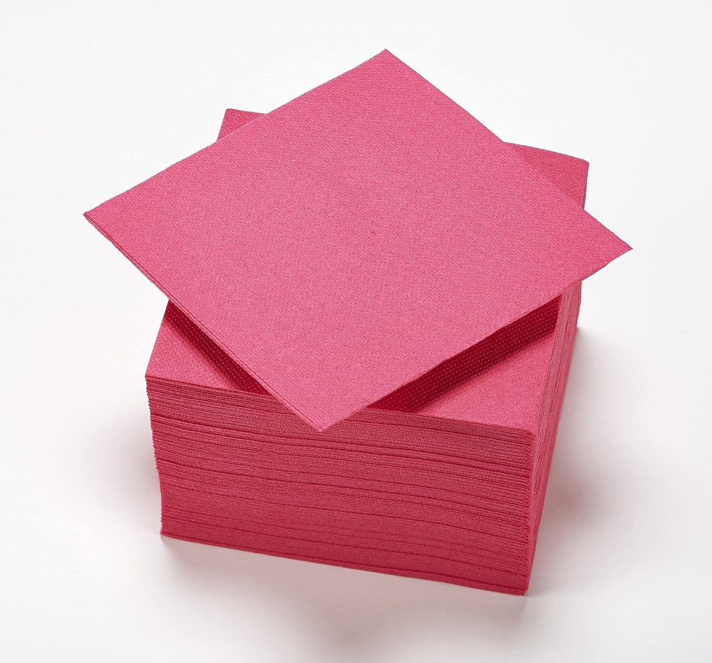- Tovaglioli di carta Tex Touch - Colore rosa - Tovaglioli certificati Fsc® - Riciclabile e biodegradabile - Confezione da 50 tovaglioli rosa misura 24 X 24 Cm