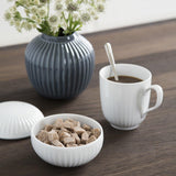 Kähler Bomboniera Ø12 cm Hammershøi Decorazione Design danese, bianco Scatole per alimenti Naty Shop