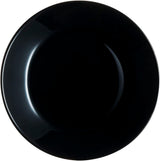 Arcopal Zelie servizio stoviglie in vetro nero, 12 pezzi, 4 posti, nero