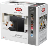 Macchina per caffè espresso con capsule K-FEE SQUARE per caffè, tè e cacao | Espresso compatto | Riscaldamento rapido | Serbatoio dell'acqua da 0,8 l | 19 battute | Pianoforte nero