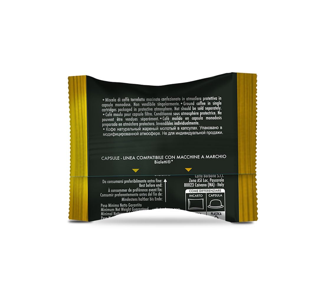Caffè Borbone Gold-Kaffeemischung - 50 Kapseln - Compatibile con Kaffeemaschinen der Marke Bialetti®*