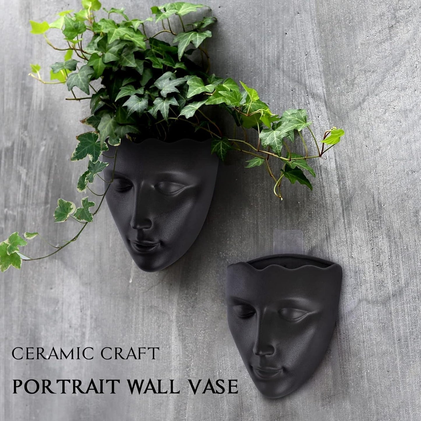 Notakia Fioriera sfaccettata da parete per interni ed esterni con drenaggio per piante grasse, cactus e piccole piante, decorazione domestica unica, regalo per amici e familiari
