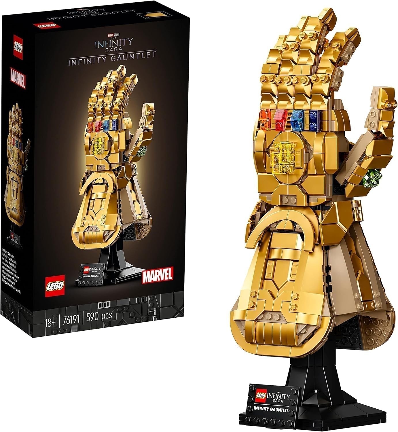 LEGO 76191 Marvel Super Heroes Guanto dell'Infinito Guanto di Thanos degli Avengers Set di modellismo per adulti Articolo per i fan Regalo per uomini Donne Lei Lui Set da costruzione Acquista nel negozio LEGO Single
