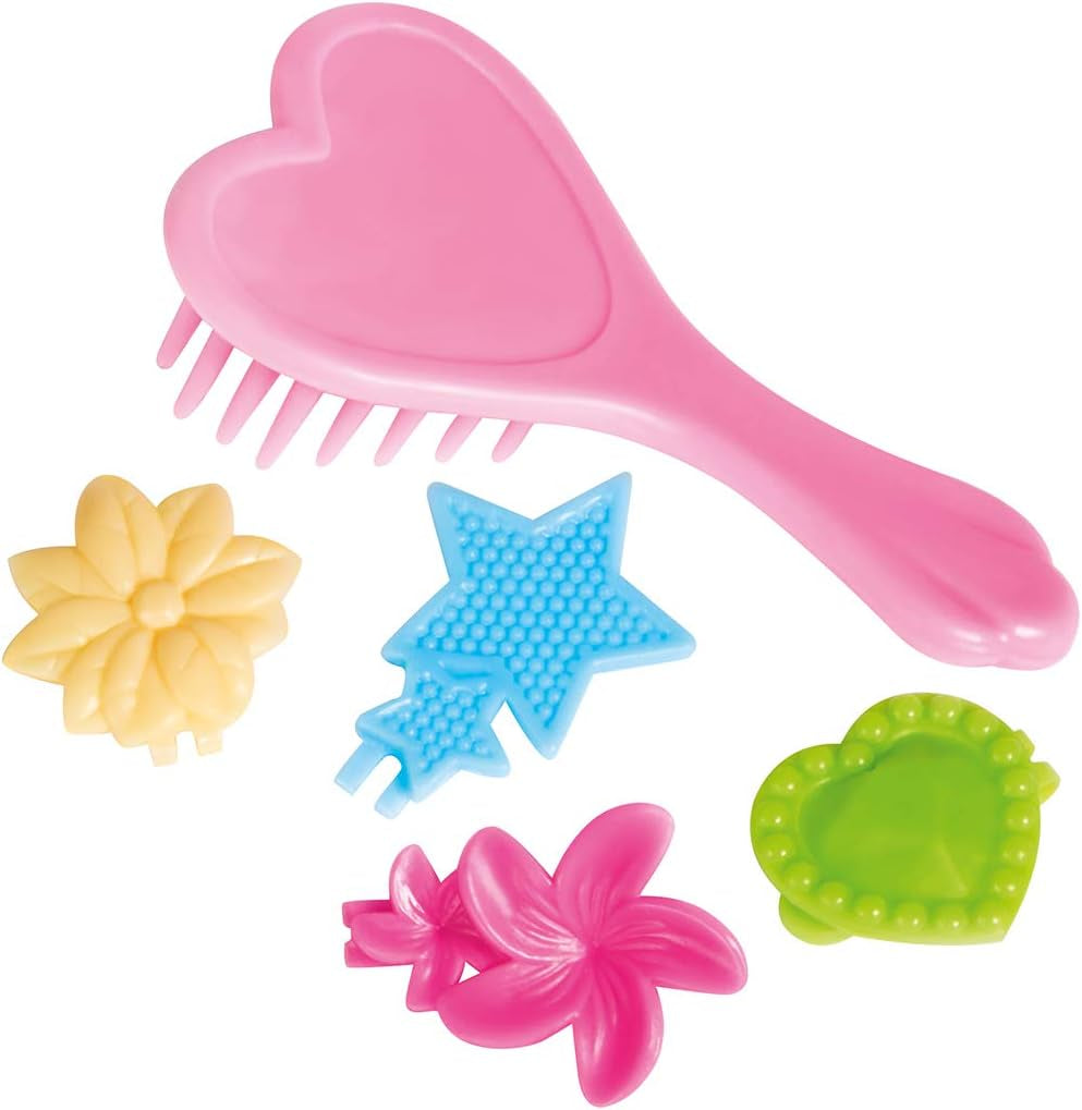 Simba Evi Love Rainbow Princess / Puppe come Regenbogenprinzessin mit Langen Haaren / 4 Haarclips and Bürste / 12cm / Für Kinder ab 3 Jahren, 105733505