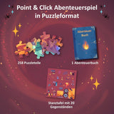KOSMOS 684853 Den Tiefen Des Vulkans Puzzle Avventura, 258 Pezzi, Puzzle Avventura Interattivo per Bambini 8+, Scopri una Storia Avventura con Ogni Pezzo del Puzzle Puzzle Naty Shop