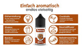 Aroma Alimentare Twizzy Waffle - 30 ml - Aroma intenso - Ideale per dolci Arome Naty Shop