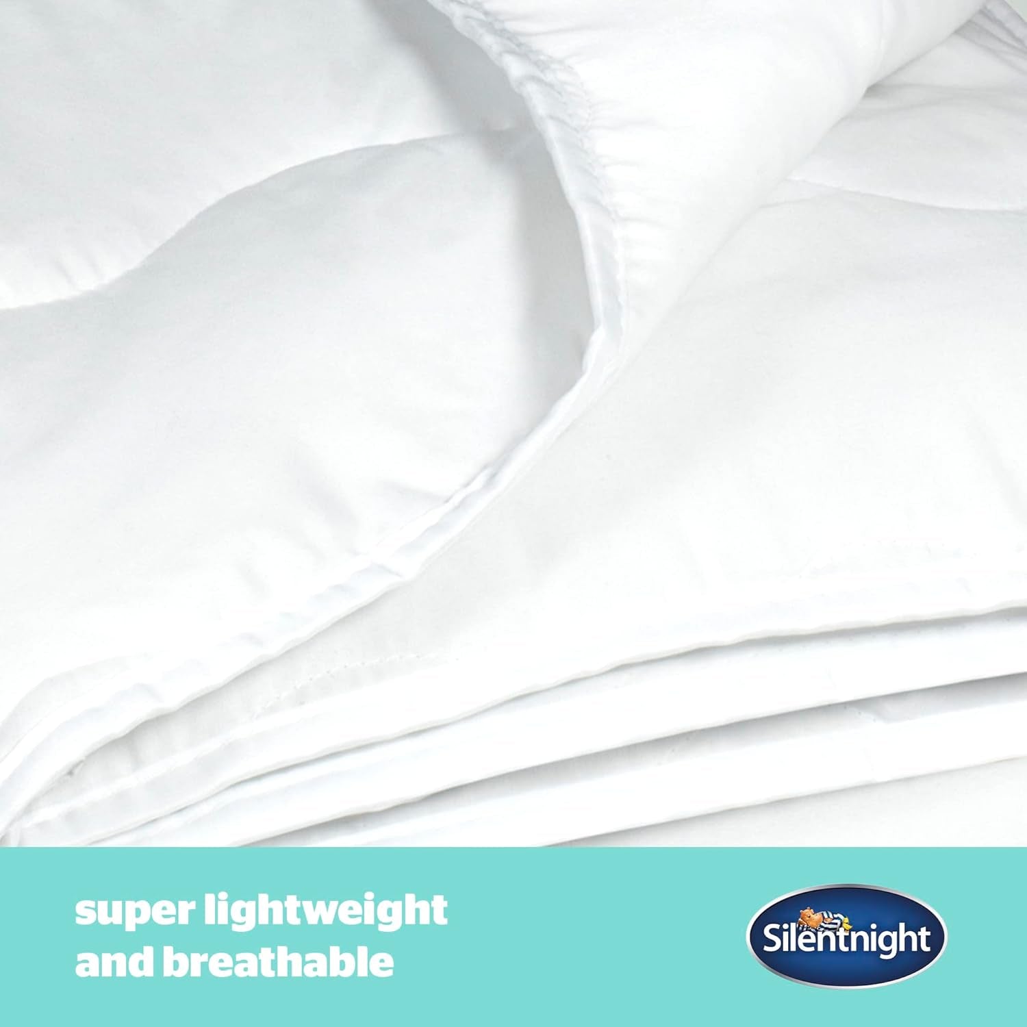Silentnight Summer Breeze Piumino per Letto Singolo 2,5 Tog Piumino Estivo Leggero Ideale per Notti Calde e Camere da Letto Calde Letto Singolo Ipoallergenico e Lavabile in Lavatrice 200 X 135 Cm Trapunte e Trapunte Naty Shop
