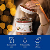 Villeroy & Boch - Winter Bakery Delight Piccola Scatola Portaoggetti, Scatola per Biscotti di Natale in Ceramica, Scatola di Natale, Scatola per Biscotti, Scatola per Biscotti, Scatola in Ceramica con Coperchio, Porta Dolci, Scatole per Alimenti in Porcellana Premium Naty Shop