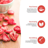 '- 150 g Fragole liofilizzate 100% naturali e pure - Fragole secche a fette - Frutta liofilizzata senza zuccheri aggiunti - Scaglie di fragole non zuccherate Prodotti disidratati Naty Shop