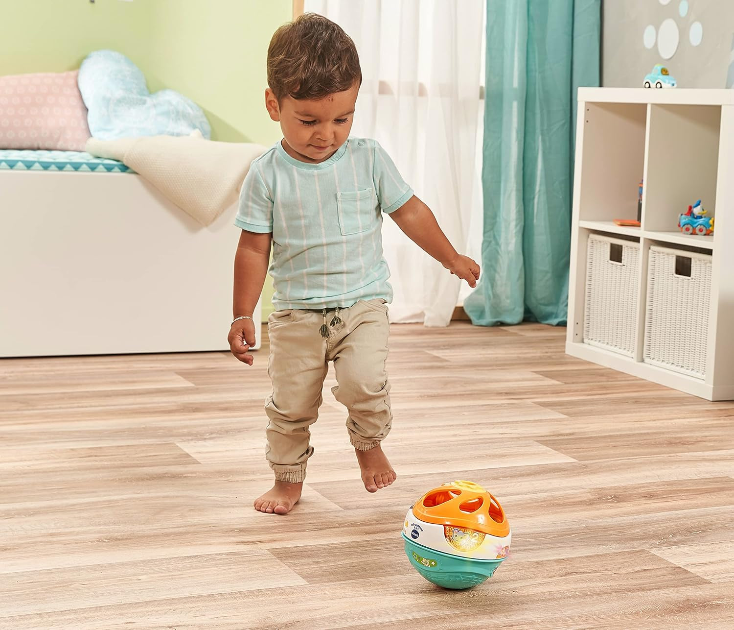 Vtech Baby 3 in 1 Sfera musicale magica Musica semovente che riproduce un giocattolo interattivo per bambini 9-36 mesi Giocattoli colorati per bambini Naty Shop