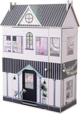 Olivia's Little World Dreamland Casa delle bambole interattiva in legno a 3 livelli con 13 accessori per mobili per bambole Bianco TD-13632A