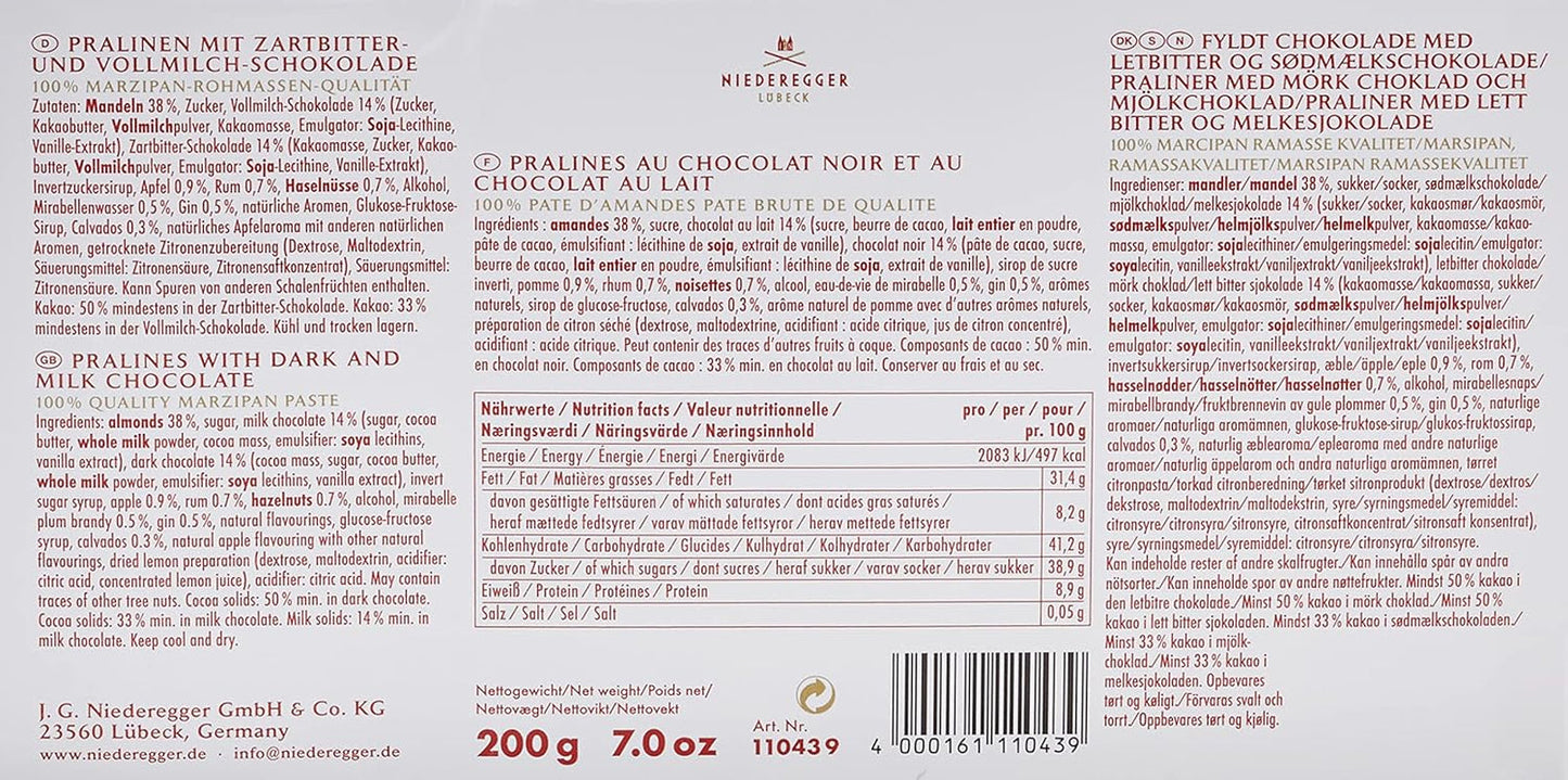 Marzapane Niederegger Varianti Classiche (alcoliche) 200g