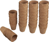 Vasi per piantine Windhager, 48 pezzi, diametro 8 cm, marrone, senza torba, 04343