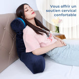 INFANZIA cuscino da lettura ergonomico con braccioli, supporto per la schiena, blu navy